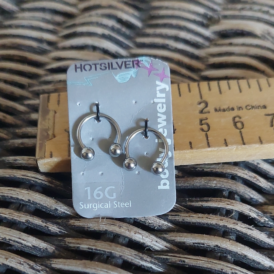 Surgical Steel 16g Horseshoe Septum Rings